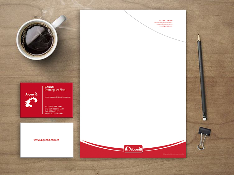 Membrete Tarjeta Alqueria